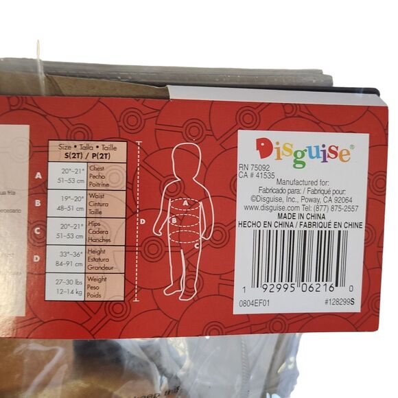 Pokemon Eevee Tutu Dress Toddler Size 2T Halloween Costume New in Package - Picture 6 of 8